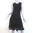 M Missoni Dress Black Cotton Mixed Knit Size 44 Sleeveless Fit & Flare