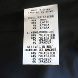 Theory Gabe Blazer Black Stretch Wool Size 12 One Button Jacket NEW