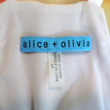 Alice + Olivia Racerback Tank Top Loma Watercolor Print Chiffon Size Small
