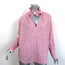 A Shirt Thing Penelope Long Sleeve Top Pink Striped Cotton Size Medium NEW