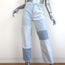 Acne Studios 1996 Frayed Patchwork Jeans Light Blue Denim Size 27