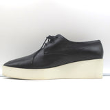 Robert Clergerie Platform Derby Wedges Lindsey Black Leather Size 41
