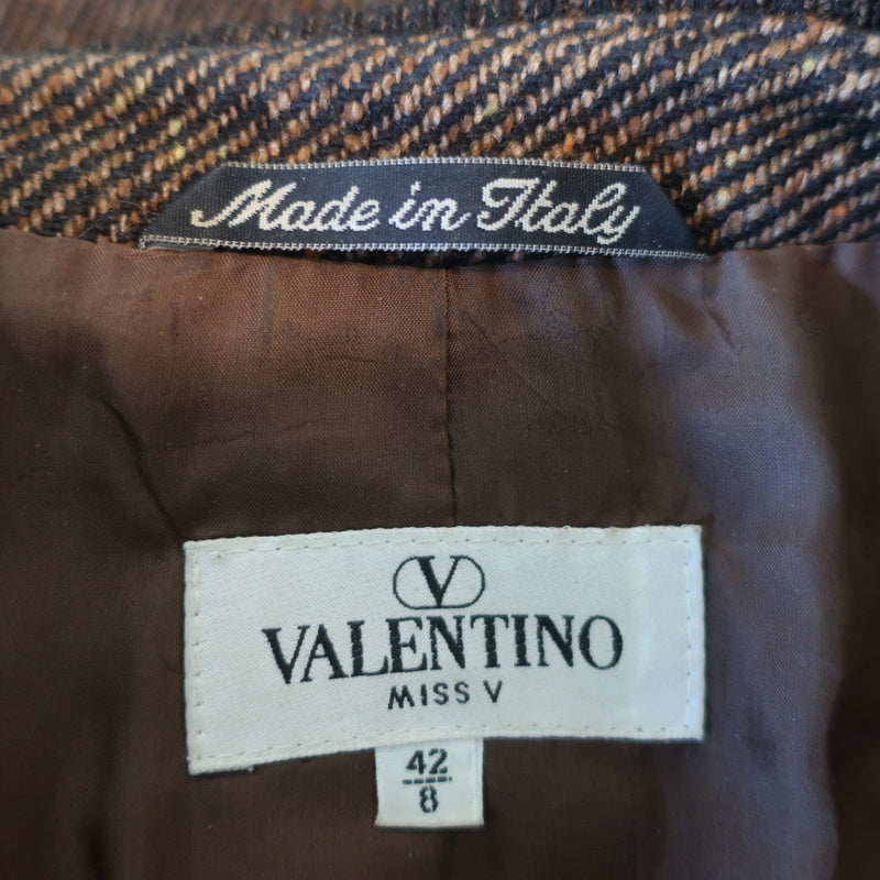 Valentino Women's Crisp Tweed Blazer - Natural - Formal Jackets
