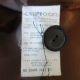 Vintage Valentino Miss V Tweed Blazer Brown Wool-Silk Size 42 Two-Button Jacket