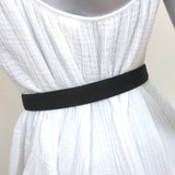 Gucci Square G Buckle Belt Black Suede Size 65