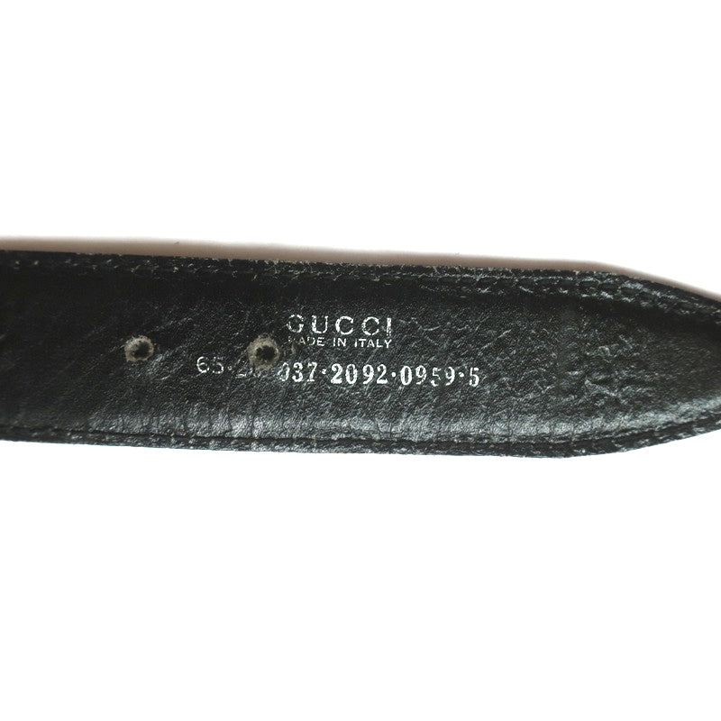Gucci Square G Buckle Belt Black Suede Size 65
