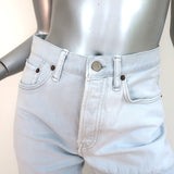 Acne Studios 1996 Frayed Patchwork Jeans Light Blue Denim Size 27