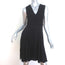 A.L.C. Sleeveless Dress Etta Black Pleated Stretch Crepe Size 4
