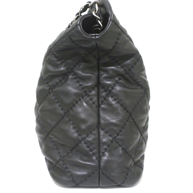 Chanel 2013 Ultimate Stitch Hobo Black Quilted Leather Large Shoulder Bag