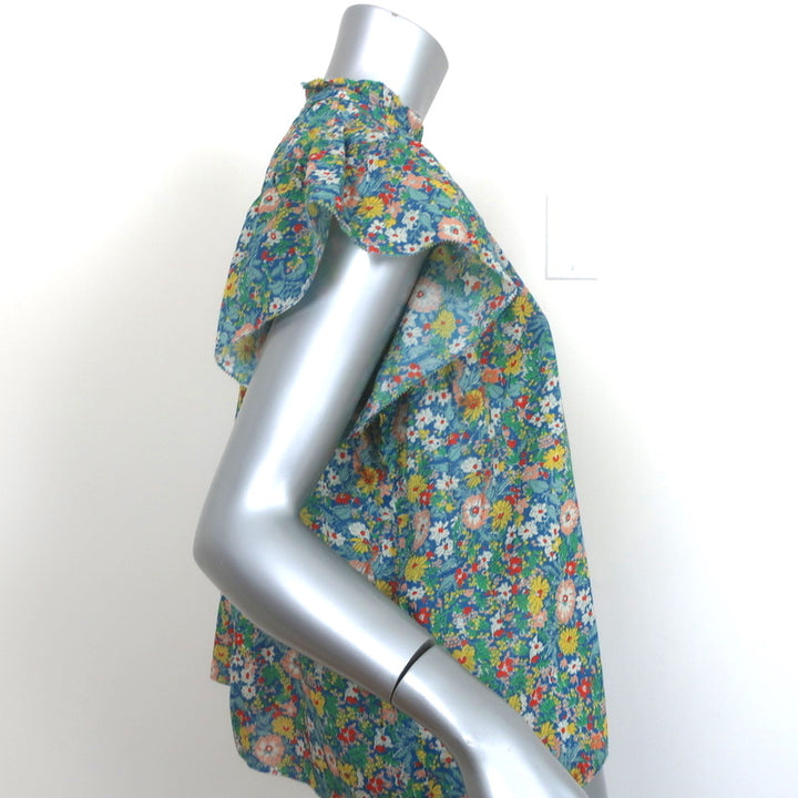 Trovata Birds of Paradis Carla Blouse Summer Fields Print Size Small NEW