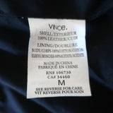 Vince Funnel Neck Leather Moto Jacket Black Size Medium NEW