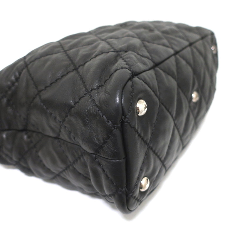 Chanel 2013 Ultimate Stitch Hobo Black Quilted Leather Large Shoulder Bag