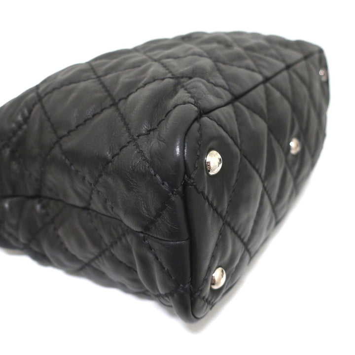 Chanel 2013 Ultimate Stitch Hobo Black Quilted Leather Large Shoulder Bag