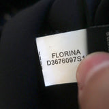 Diane von Furstenberg Long Sleeve Mini Dress Florina Black Beaded Silk Size 0