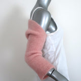 Louiza Babouryan Cropped Sweater Shrug Pink Mohair-Blend One Size NEW