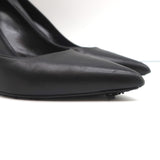 Saint Laurent Anja Pumps Black Leather Size 37.5 Pointed Toe Heels