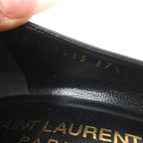 Saint Laurent Anja Pumps Black Leather Size 37.5 Pointed Toe Heels