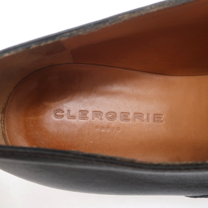 Robert Clergerie Platform Derby Wedges Lindsey Black Leather Size 41