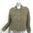 Velvet by Graham & Spencer Dixie Cropped Jacket Army Green Cotton Size Large NEW