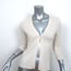 Autumn Cashmere Cardigan Ivory Size Small One-Button Sweater