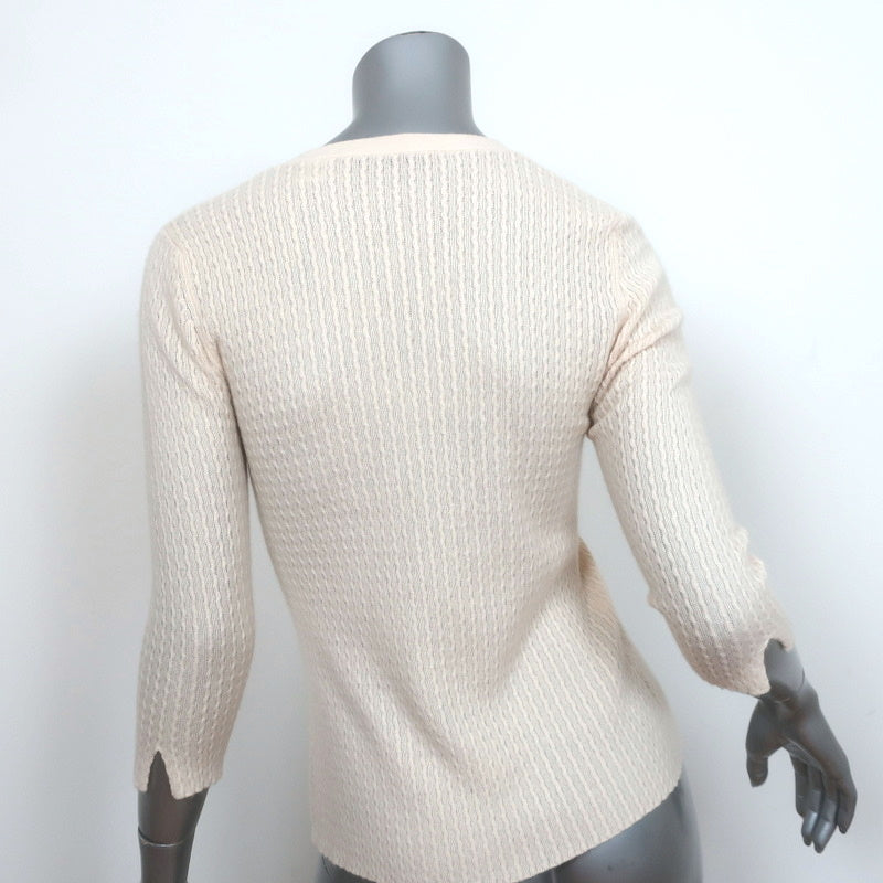 Autumn Cashmere Cardigan Ivory Size Small One-Button Sweater