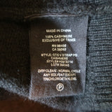 Theory Cold Shoulder Cashmere Sweater Black Size Petite V-Neck Pullover NEW