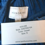 Honorine Tie-Strap Tank Top Goldie Blue Tie Dye Cotton Gauze Size Small NEW