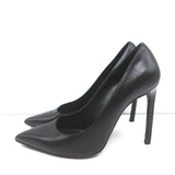 Saint Laurent Anja Pumps Black Leather Size 36.5 Pointed Toe Heels