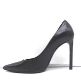 Saint Laurent Anja Pumps Black Leather Size 36.5 Pointed Toe Heels