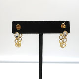 Pippa Small Crystallinity Hoops Herkimer Quartz 18k Gold Earrings