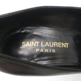 Saint Laurent Anja Pumps Black Leather Size 36.5 Pointed Toe Heels