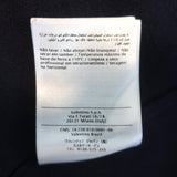 Valentino Sweater Navy Lace-Paneled Wool-Cashmere Size Small Crewneck Pullover