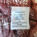 Veronica Beard Peplum Top Kester Rust Floral Print Size 6 Long Sleeve Blouse NEW