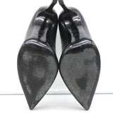 Saint Laurent Anja Pumps Black Leather Size 36.5 Pointed Toe Heels
