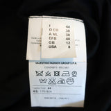 M Missoni Dress Black Cotton Mixed Knit Size 44 Sleeveless Fit & Flare