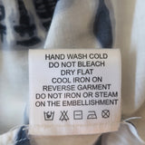 Tory Burch Stephanie Mirror-Embellished Tunic Top White/Navy Tie Dye Size 4