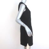 Marc Jacobs Mini Dress Black Wool Crepe Size 6 Sleeveless Sheath