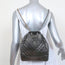 Chanel Gabrielle Chevron Backpack Dark Silver Metallic Grained Goatskin Leather