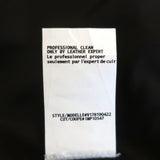 Vince Asymmetric Moto Vest Black Leather & Linen Size Extra Small