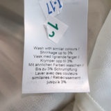 GANNI Tiered Mini Dress Cream Floral Print Pleated Georgette Size 34