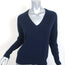 27 Miles Malibu Cashmere Sweater Navy Size Small V-Neck Pullover NEW