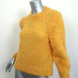 Isabel Marant Pullover Sweater Ivah Yellow Mohair-Blend Size 36 NEW