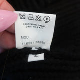 Gucci Tom Ford Ribbed Cashmere Sweater Black Size Large Asymmetric Pullover