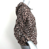 Veronica Beard Anorak Jacket Sibila Brown Leopard Print Size Extra Small