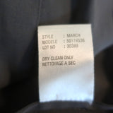 Theory Button Down Shirt Gray Stretch Cotton Size Petite 3/4 Sleeve Top