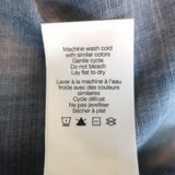 Veronica Beard Tes Ruffled Chambray Blouse Size 6 Long Sleeve Top