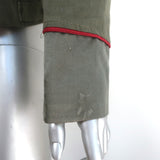 Ann Demeulemeester Military Jacket Olive Linen-Silk Size 36