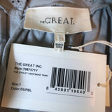THE GREAT Eyelet Keepsake Tank Top Dusty Powder Blue Cotton Size 1 NEW