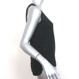 Vince Tank Top Black Stretch Silk Size Extra Small Sleeveless Blouse