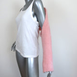 Louiza Babouryan Cropped Sweater Shrug Pink Mohair-Blend One Size NEW